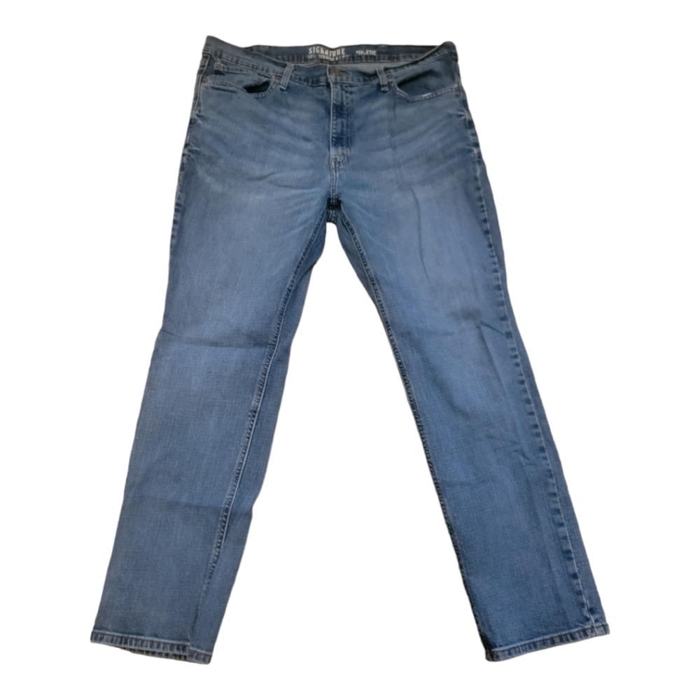 Levi's Strauss Signature Men's Athletic Blue Jeans 38×32